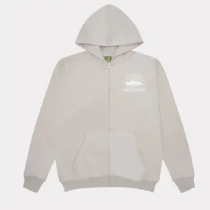 Corteiz Superior V2 Hoodie Reißverschluss in Steingrau