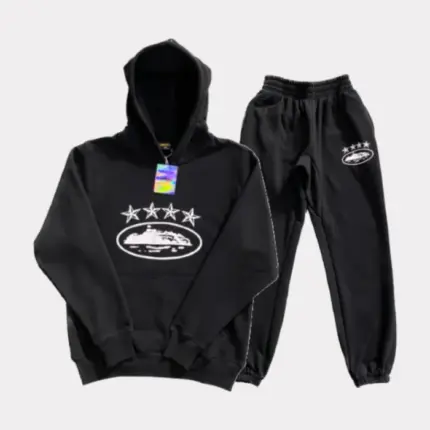 Corteiz Dropout Tracksuit Schwarz/Lila