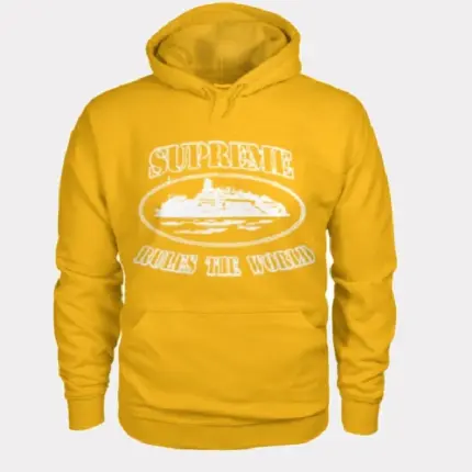Corteiz X Supreme Gelb Hoodie