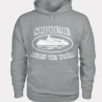 Corteiz X Supreme Hoodie Grau