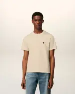 AMI Paris Beige Ami De Coeur Cotton T-Shirt