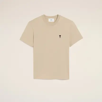 AMI Paris Beige Ami De Coeur Cotton T-Shirt