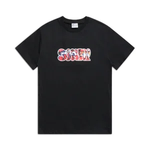 6pm X SLAWN SIGNATURE TEE BLACK