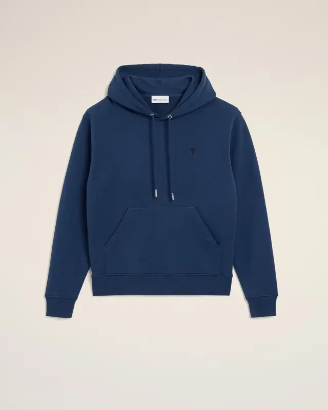 Blue Cotton Ami De Coeur Hoodie