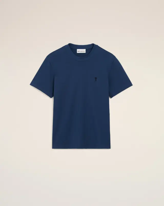 Blue Cotton Ami De Coeur T-shirt