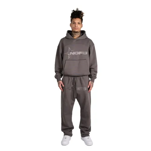 Dark Grey Tone in Tone Nofs Tracksuit