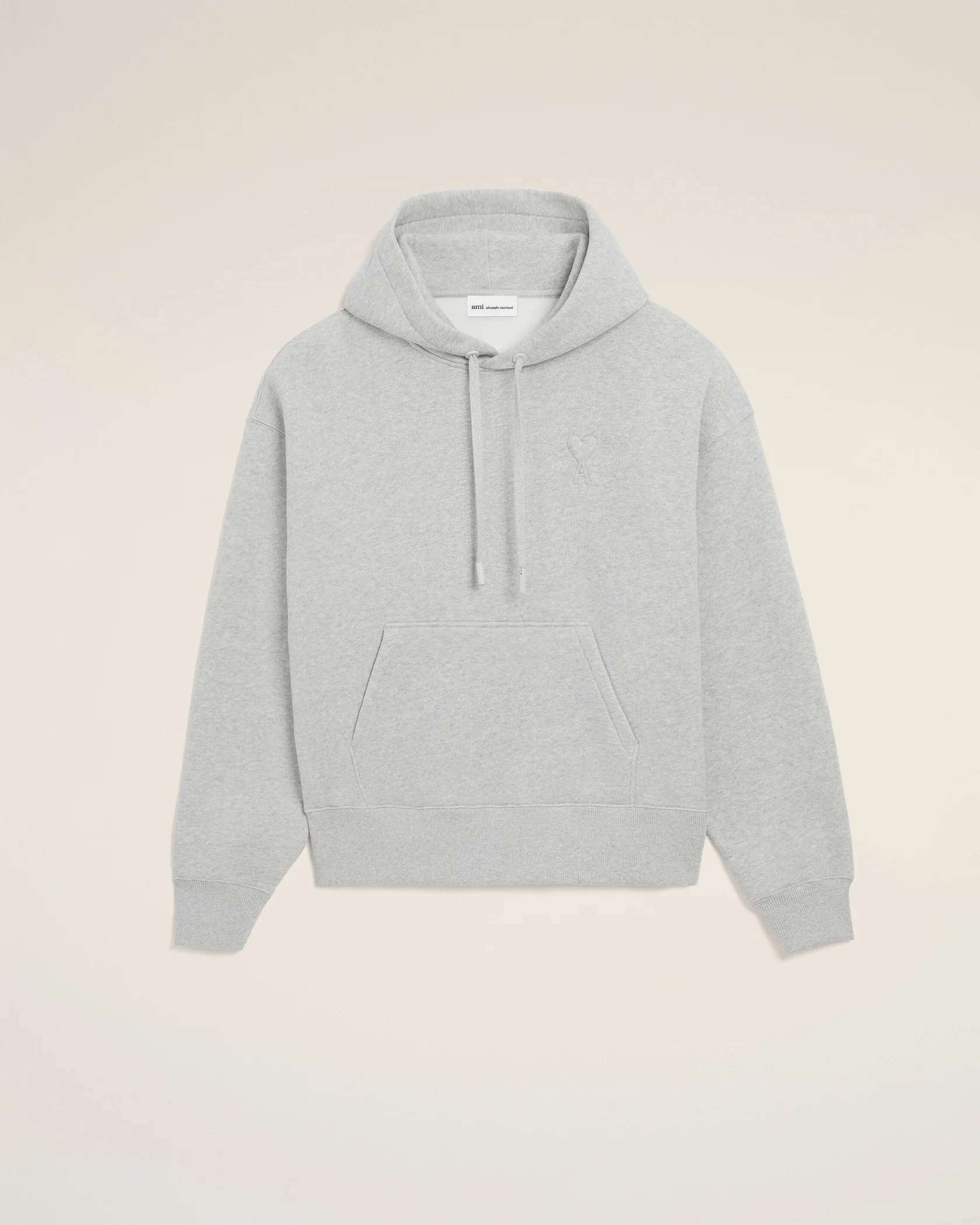 Beige Cotton Ami De Coeur Hoodie-0fbe-4487-a141-5d7d1e708ec3 Beige Cotton Ami De Coeur Hoodie